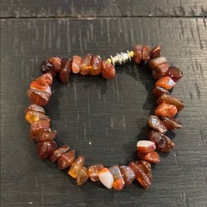 Elegant Brown Stone Bracelet